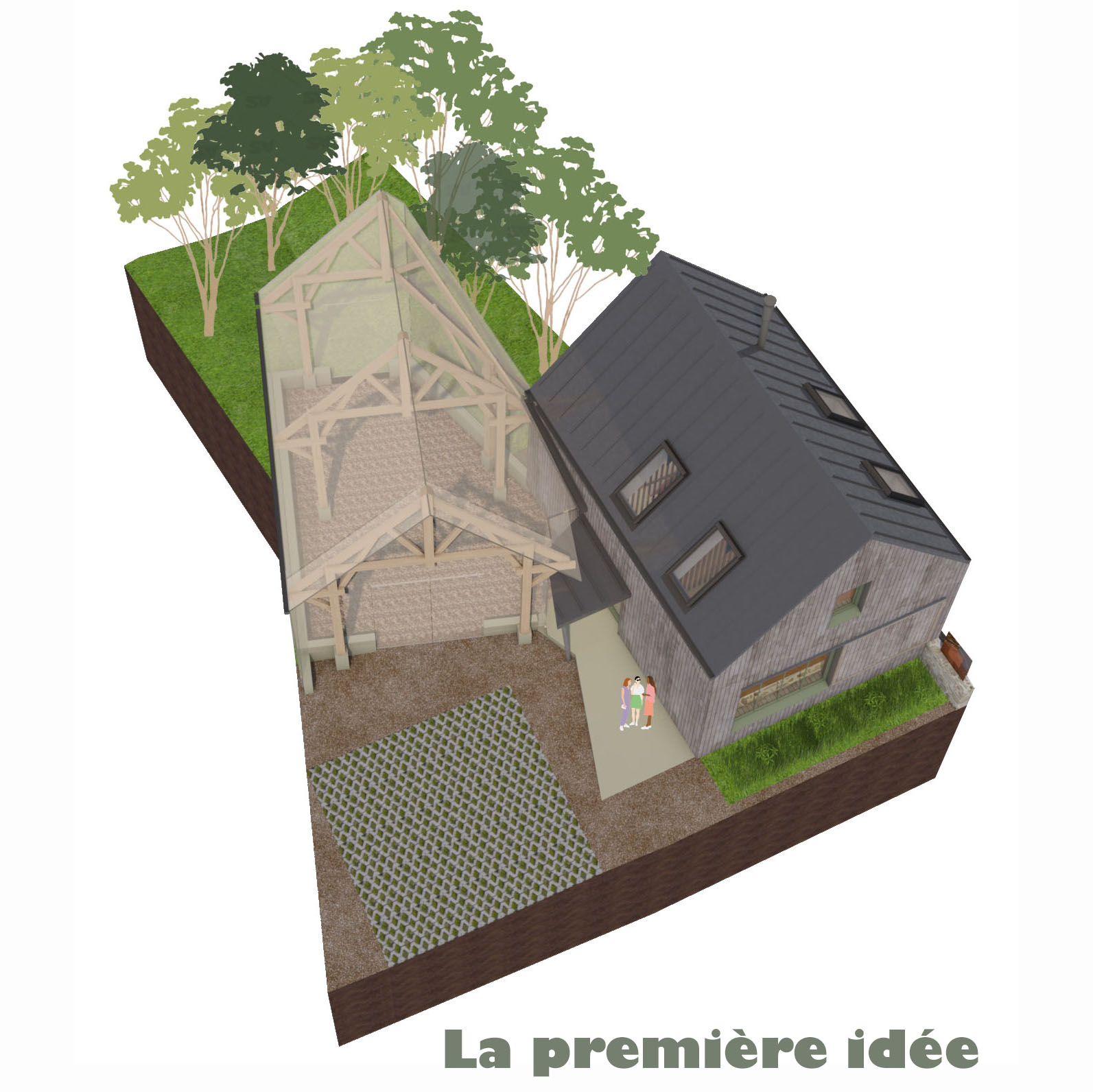 Axonométrie état projeté